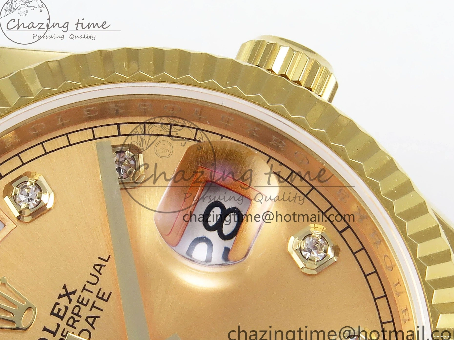 0103 StreetReady Day Date 36 YG TWSF Best Edition YG Diamonds Dial on YG Bracelet A 1616